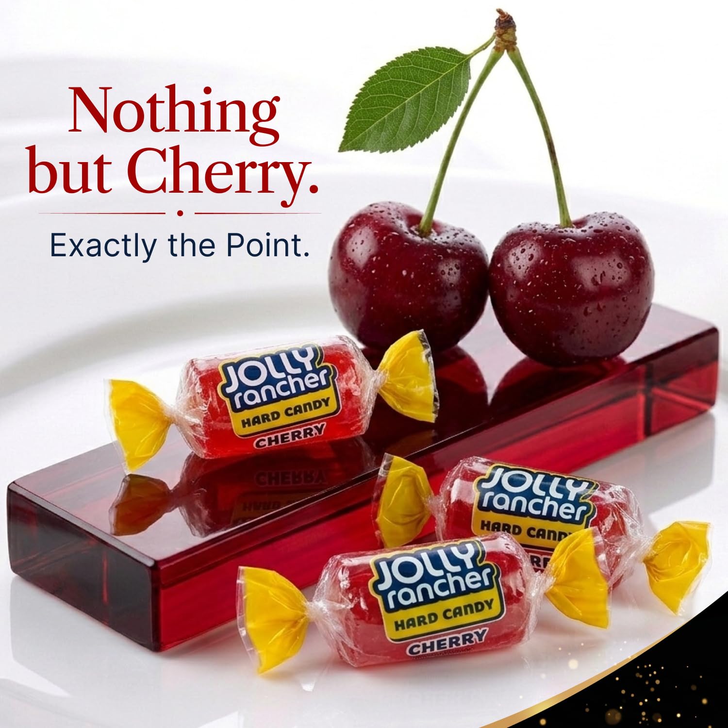 Donty-Tonty single cherry candy close-up showing glossy texture and flavor