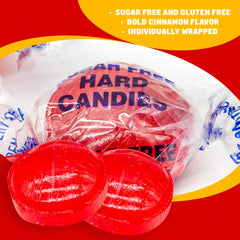 Donty-Tonty close-up of candy surface texture highlighting glossy cinnamon finish and quality