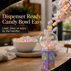 Donty-Tonty close-up of candy texture highlighting chew quality and vibrant color benefit