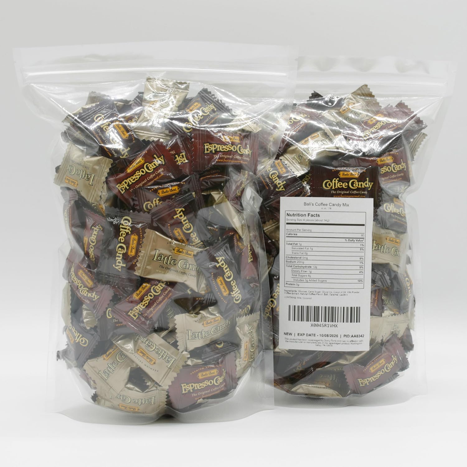 Donty-Tonty close-up cut candy showing creamy center and flavor contrast