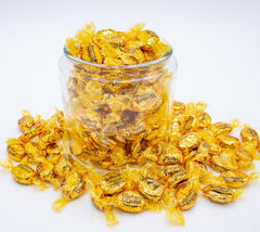 Donty-Tonty close-up of candy surface highlighting slow-dissolve texture and shine