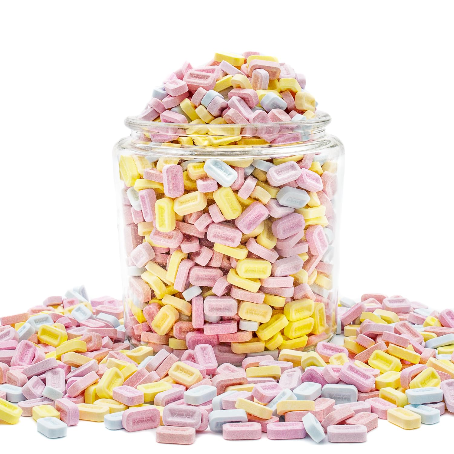 Donty-Tonty dispense-ready bowl demonstrating quick refills and attractive counter presentation