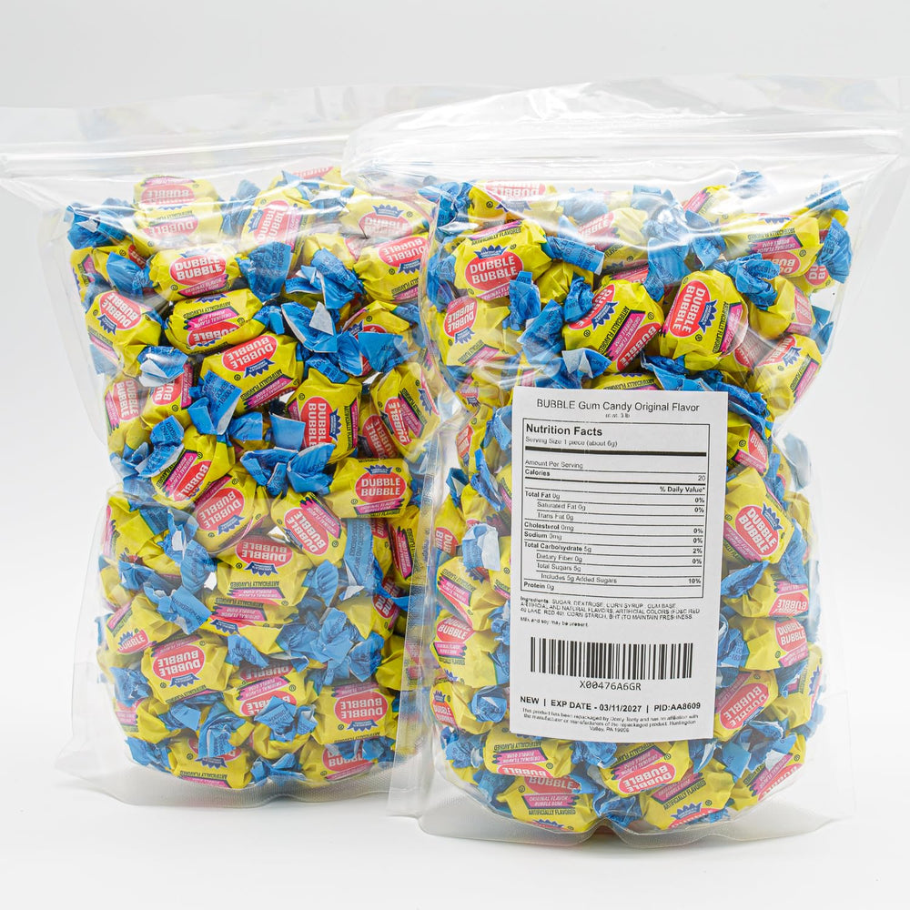 Donty-Tonty 3 lb bag next to ruler for size and quantity comparison