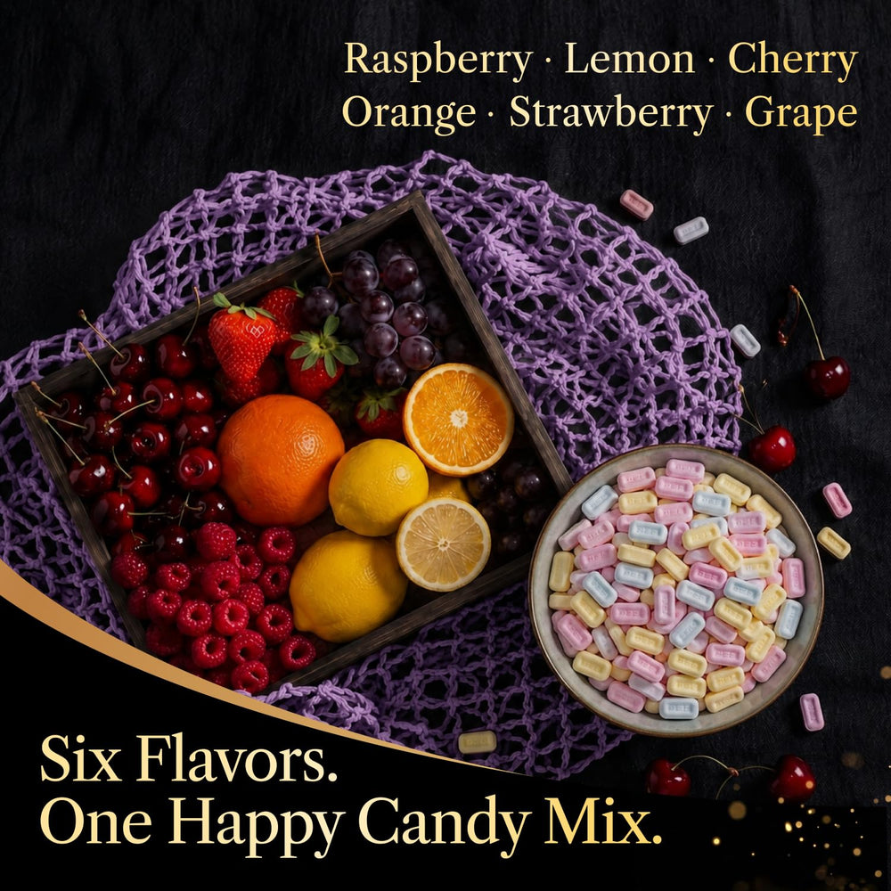Donty-Tonty flavor variation display with distinct colors for easy flavor selection