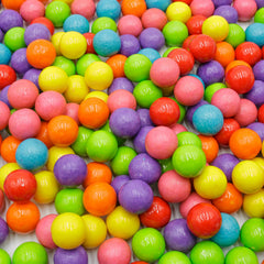 Donty-Tonty front packaging clear bag showing colorful gumballs and bulk value