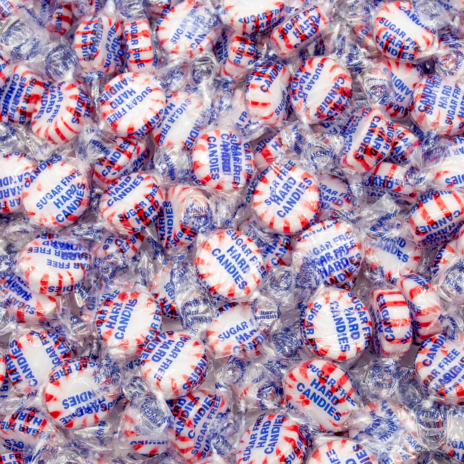 Donty-Tonty front packaging showing clear resealable bag and peppermint mints for easy selection