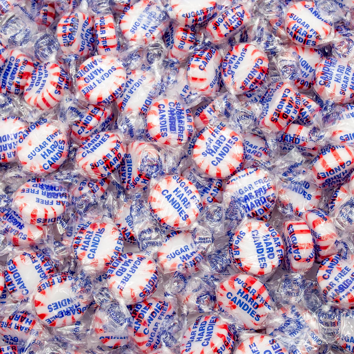 Donty-Tonty front packaging showing clear resealable bag and peppermint mints for easy selection