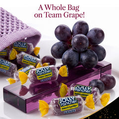 Donty-Tonty close-up of individually wrapped grape twists for hygienic sharing
