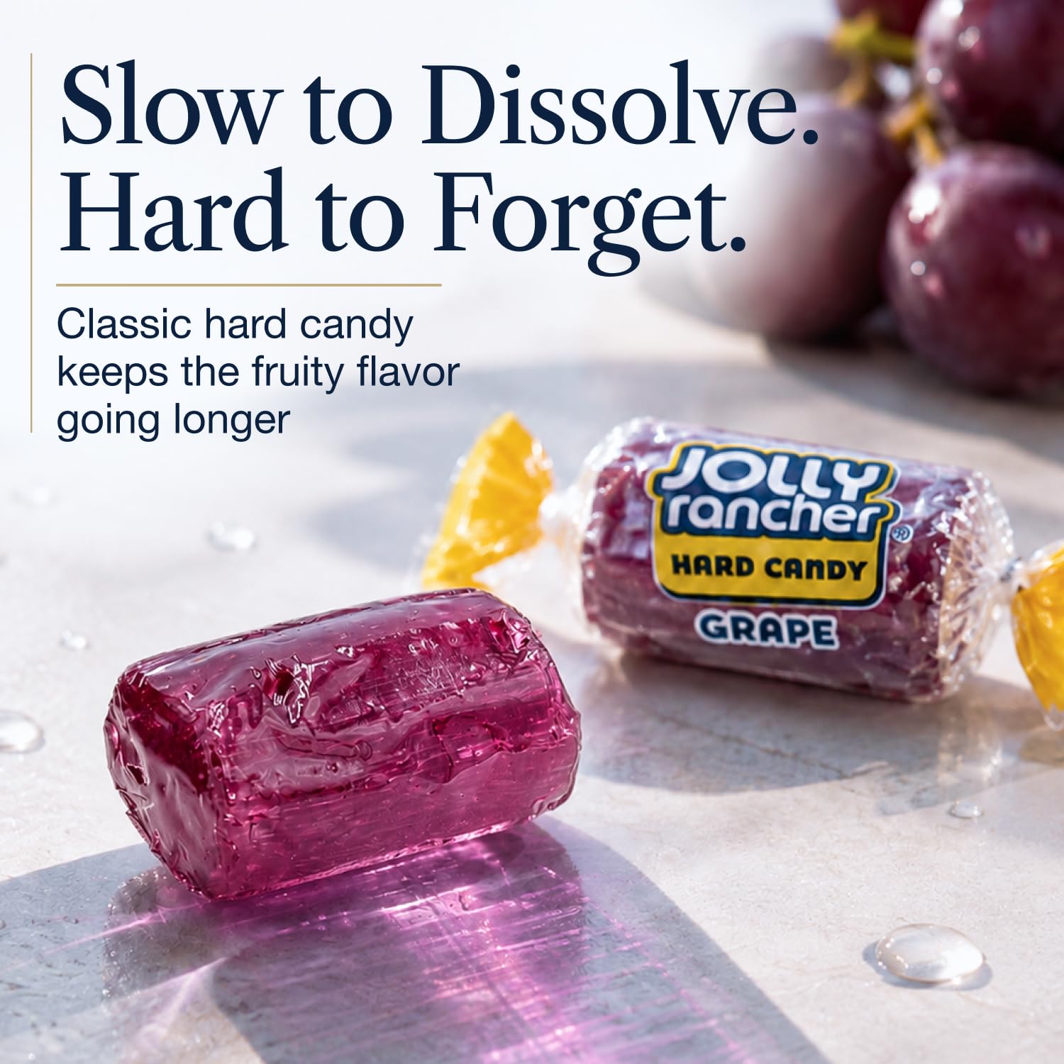Donty-Tonty macro view of hard candy texture highlighting slow-melting consistency