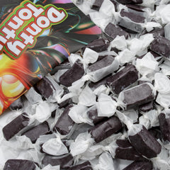Donty-Tonty individually wrapped caramels close-up highlighting freshness and portability