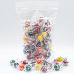 Donty-Tonty jaw breakers poured into a glass jar for attractive merchandising and gifting