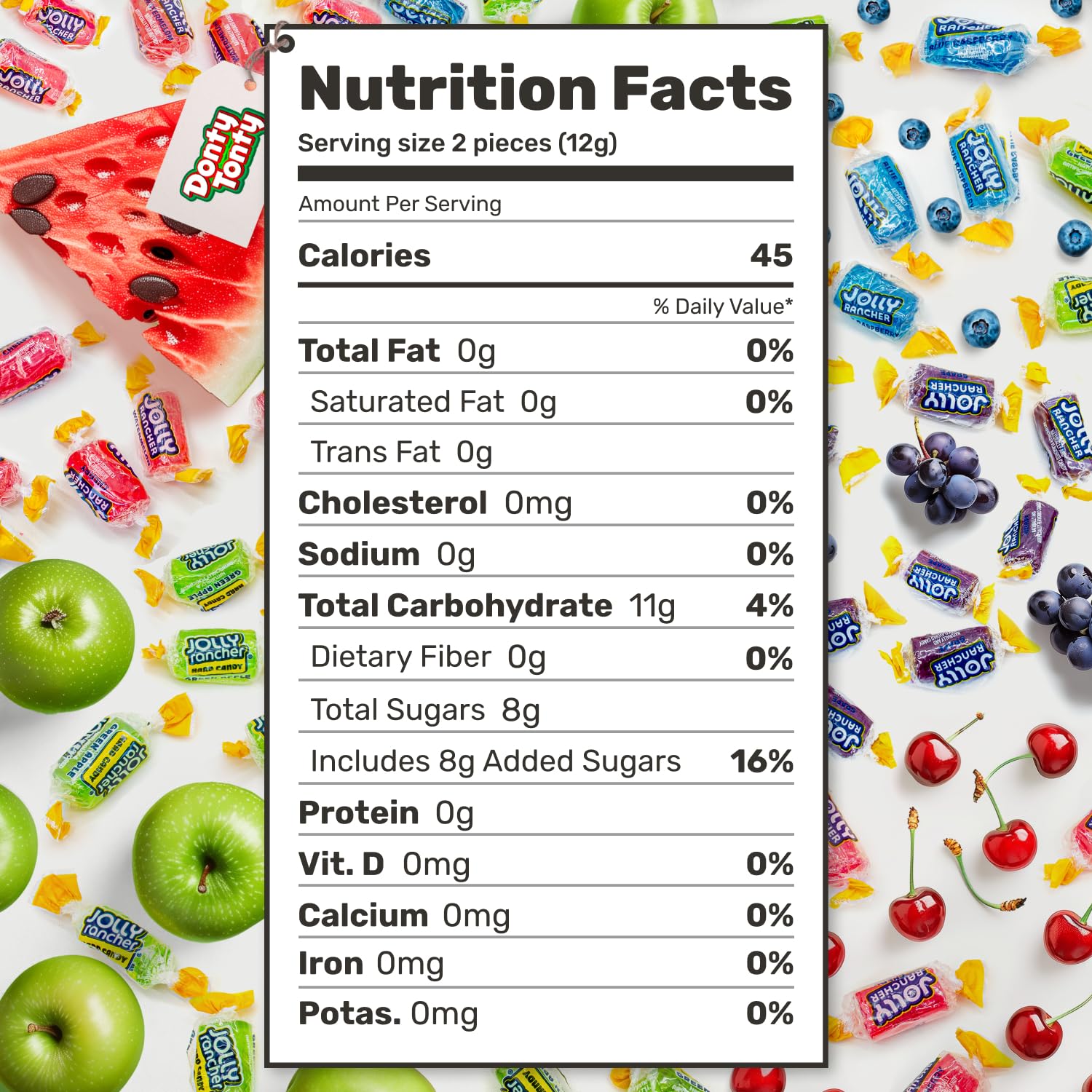 Donty-Tonty clear packaging revealing candies to aid merchandising decisions