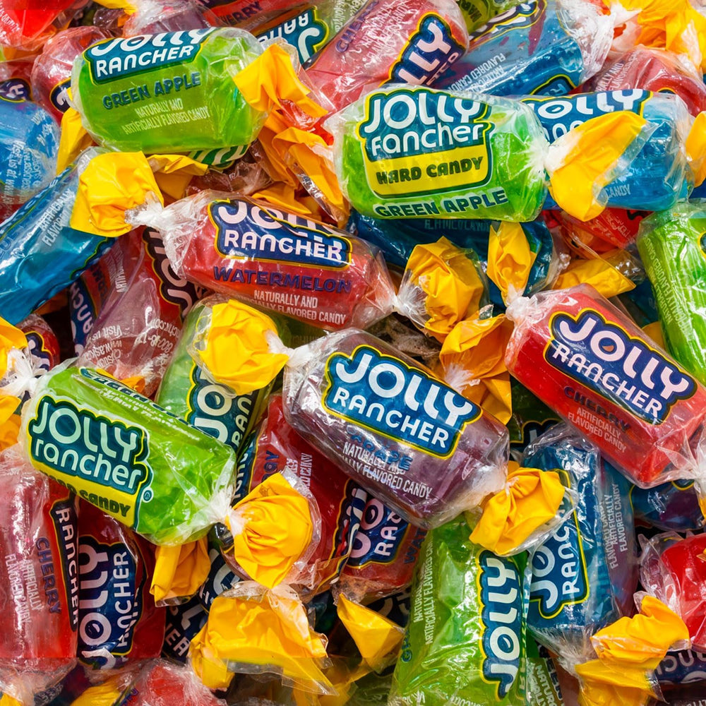 Donty-Tonty front packaging showing five assorted Jolly Ranchers for easy identification