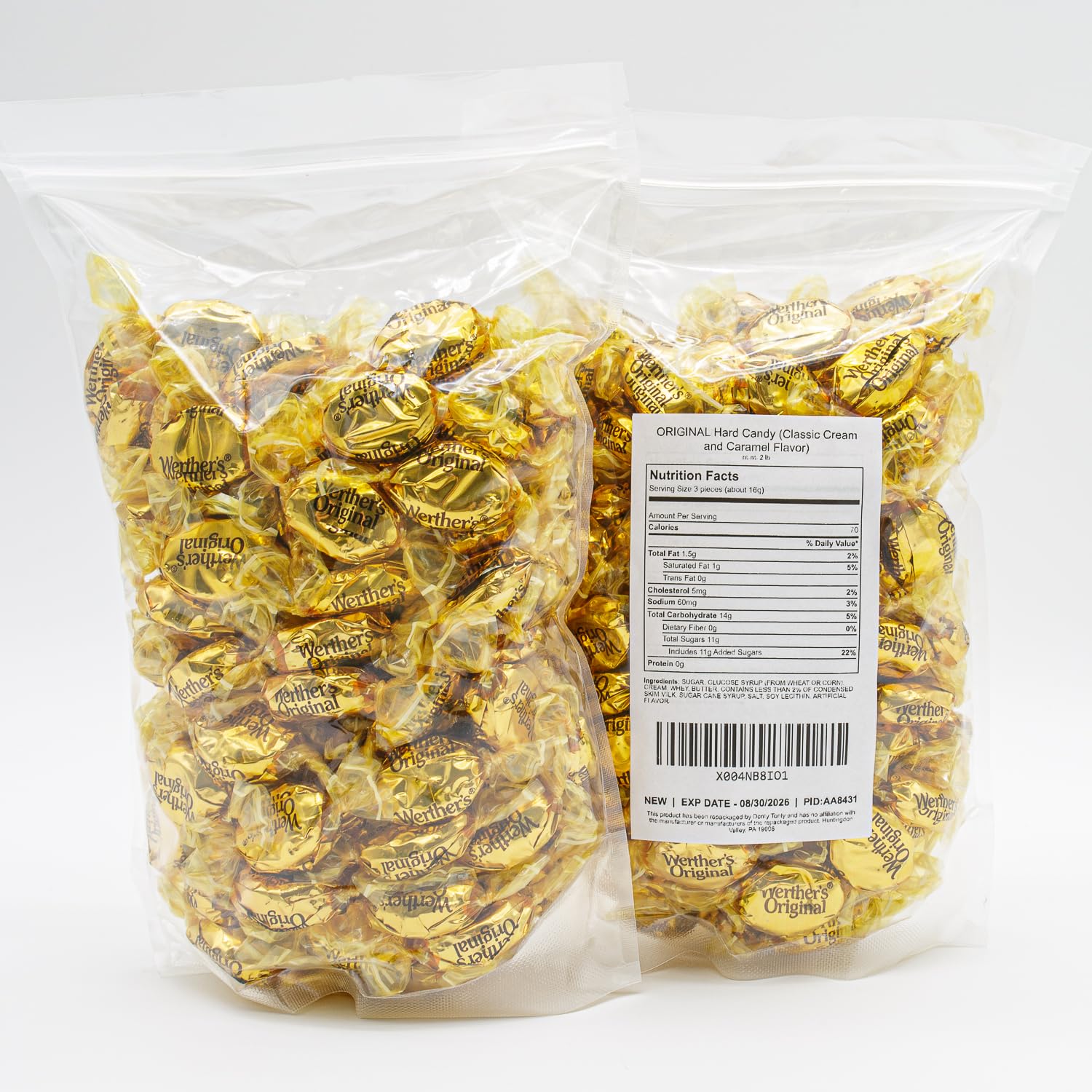 Donty-Tonty open resealable bag demonstrating freshness seal and convenience