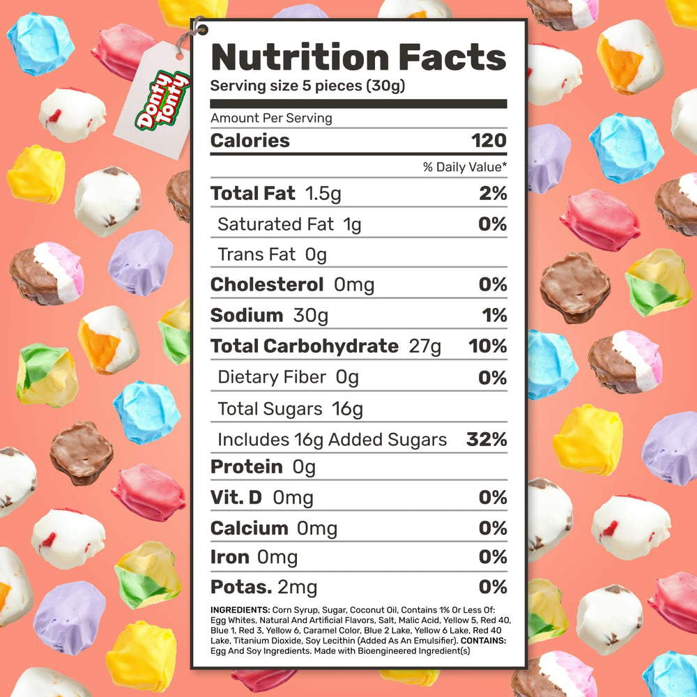 Donty-Tonty resealable zipper detail, keeps candy fresh between uses