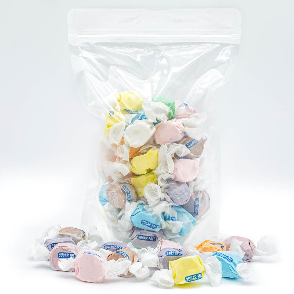 Donty-Tonty taffy next to a ruler for size comparison, shows portion scale