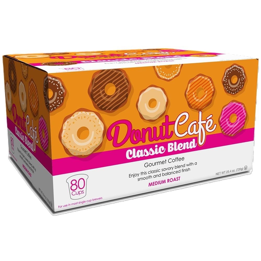 Donut Café K-Cup top close-up highlighting easy compatibility