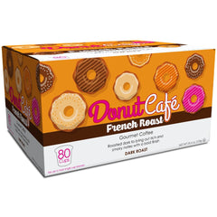 Donut Café single K-Cup pod top view highlighting easy, mess-free brewing