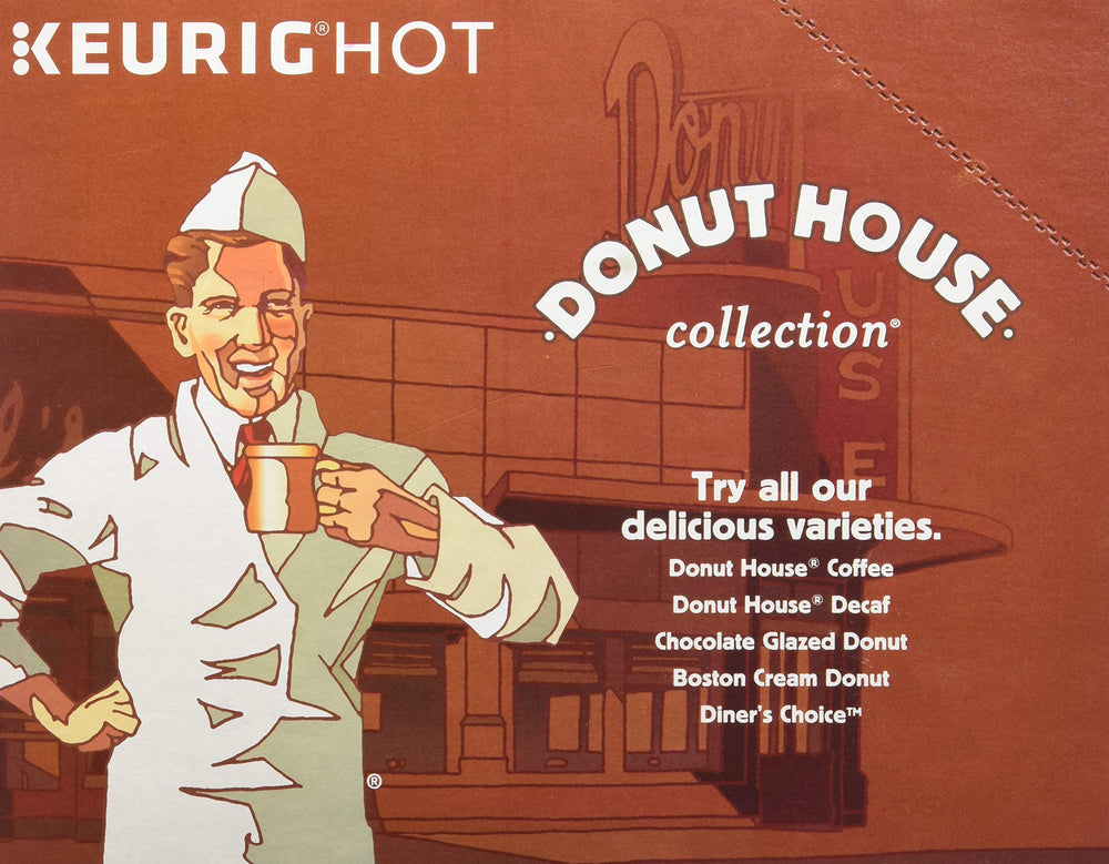 Donut House Collection brewed cup poured to show chocolate-glazed aroma