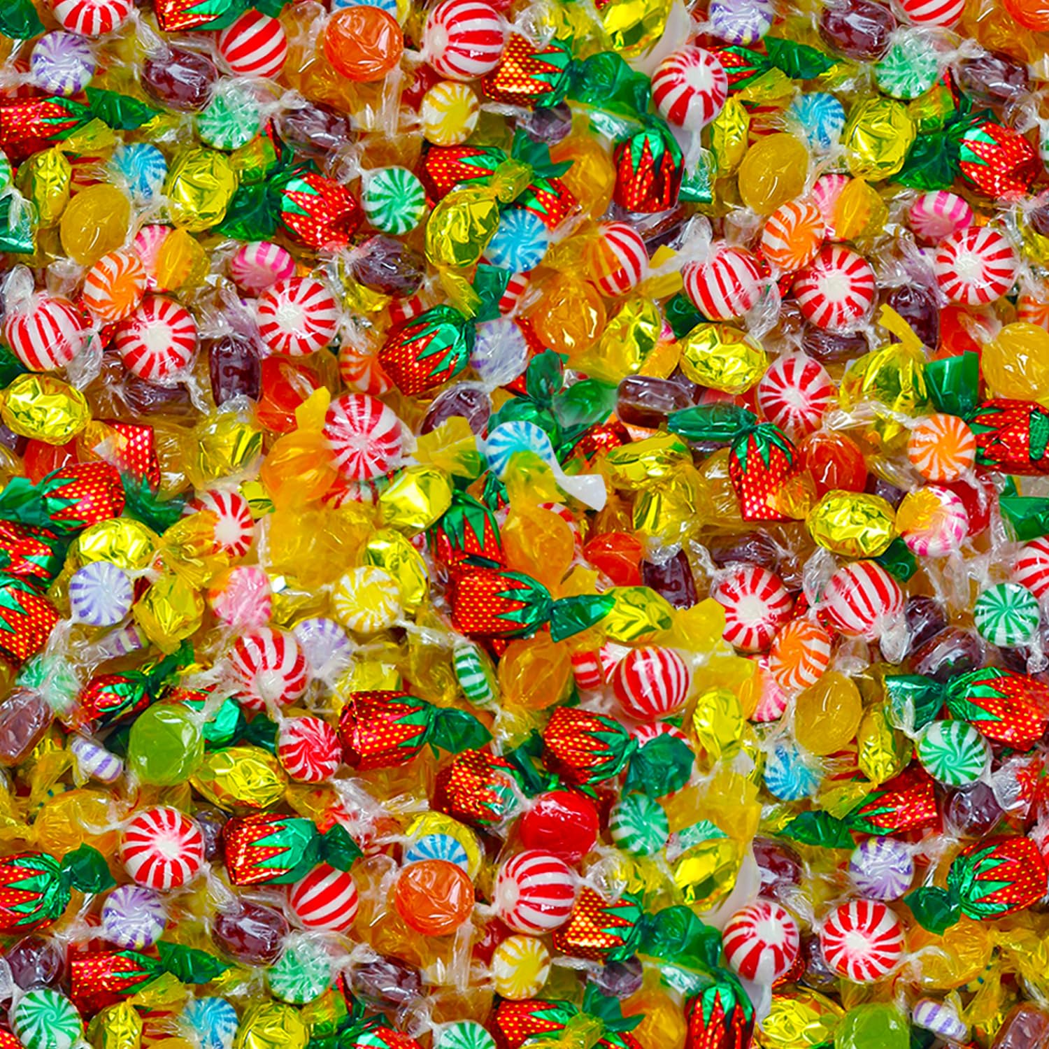 Dooboe close-up of individually wrapped candies highlighting cleanliness and freshness