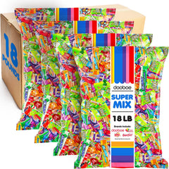 Dooboe front packaging showing 18 lb bulk value and assortment benefit