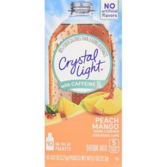 Doofie Deals Crystal Light box front showing peach mango flavor and easy hydration