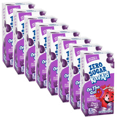 Doofie Deals grape front pack showing box and single-serve packet for convenient low-calorie drinks