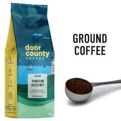 Door County Coffee close-up Arabica beans highlighting premium quality