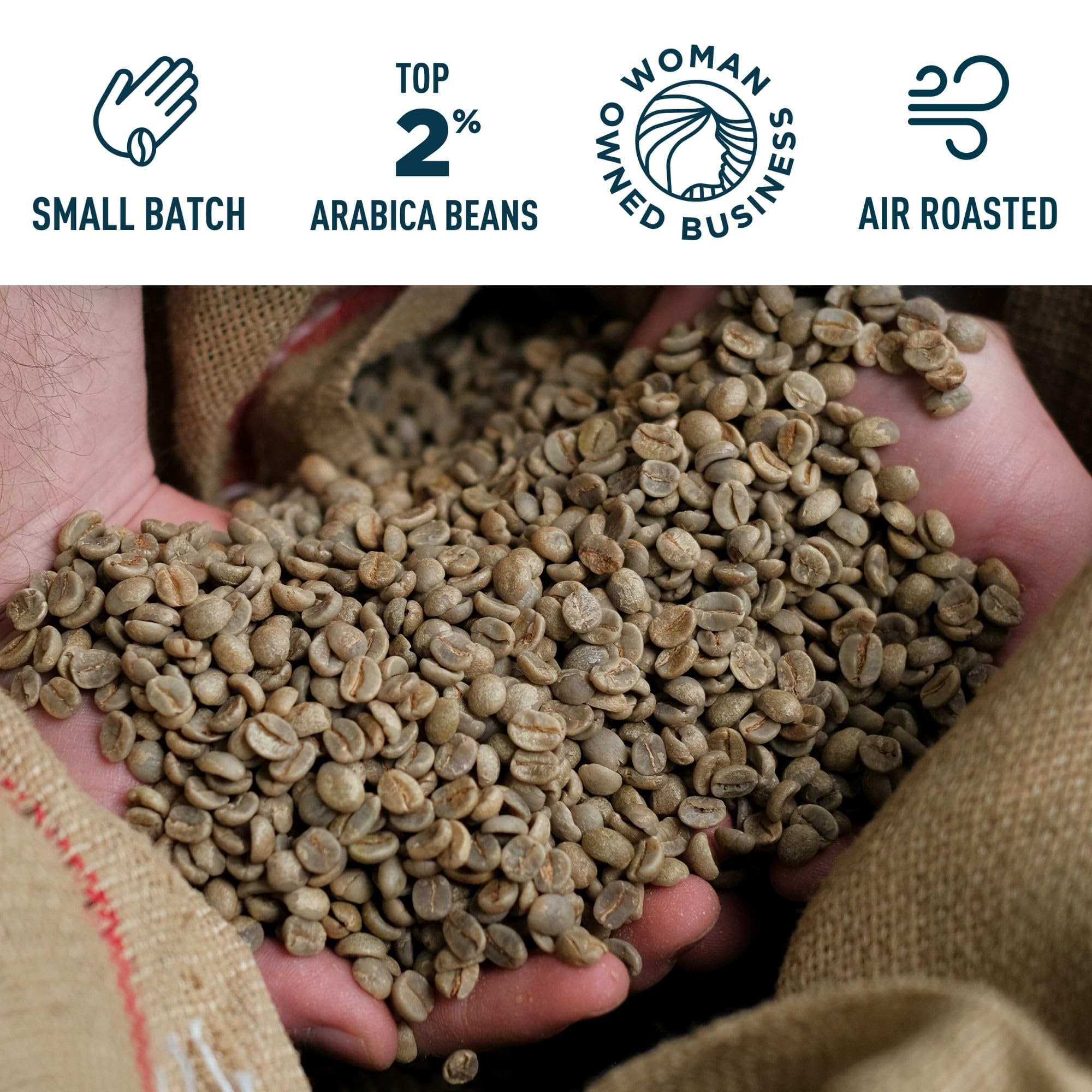 Door County Coffee roastery air roaster detail showing even roasting and quality control