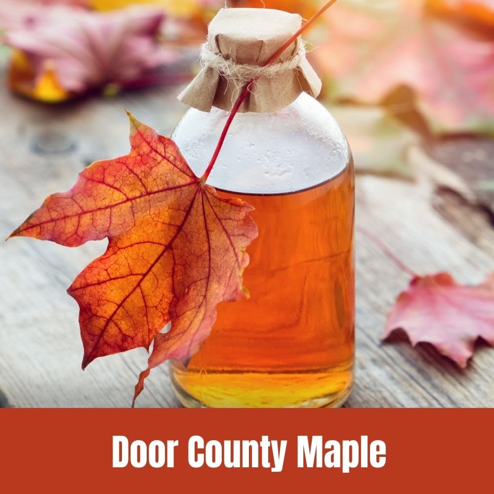 Door County Coffee brewed cup steaming to showcase maple aroma and warming comfort