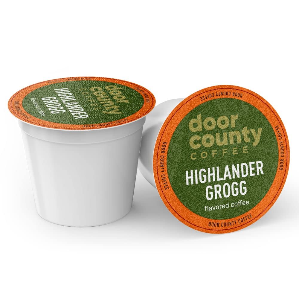 Door County Coffee single-serve cup close-up highlighting easy, consistent portioning