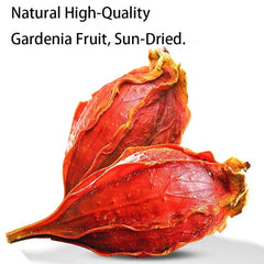 Doorpetal close-up of Gardenia fruit texture highlighting natural dried quality