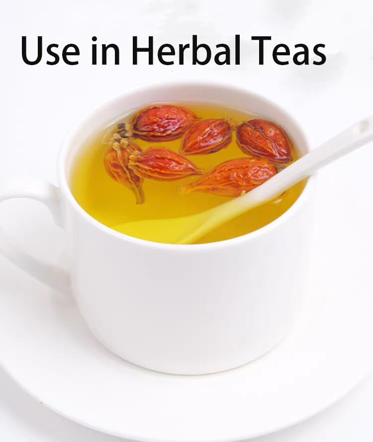 Doorpetal Gardenia fruit steeping in teacup to show infusion color benefit