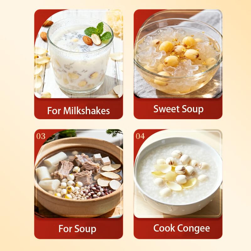Doorpetal sweet lotus seed soup in bowl, illustrating serving suggestion