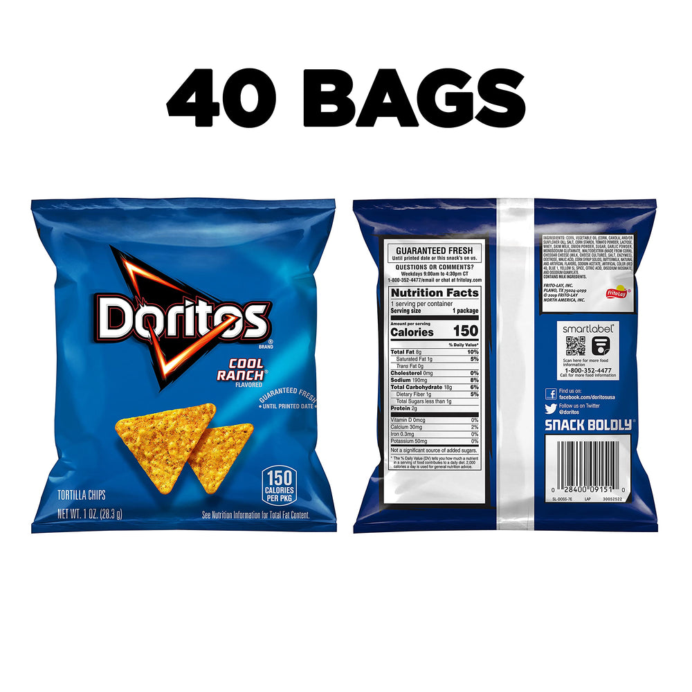 Doritos Cool Ranch close-up of chip texture highlighting crunchy corn crisp texture benefit