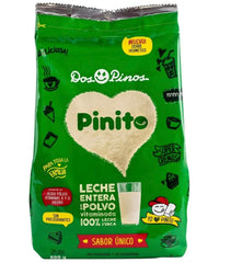 Dos Pinos Pinito front packaging showing product and family-size benefit