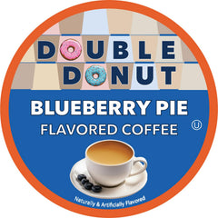 Double Donut close-up of a single Blueberry Pie pod highlighting pod detail