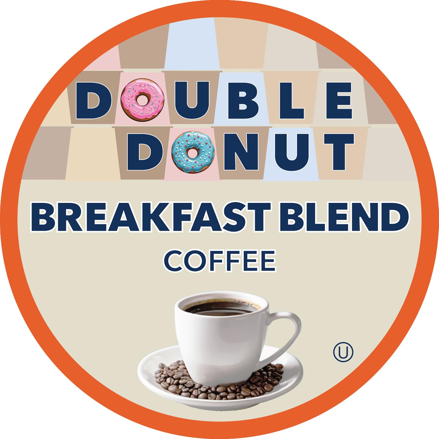 Double Donut close-up of a single recyclable pod highlighting easy use