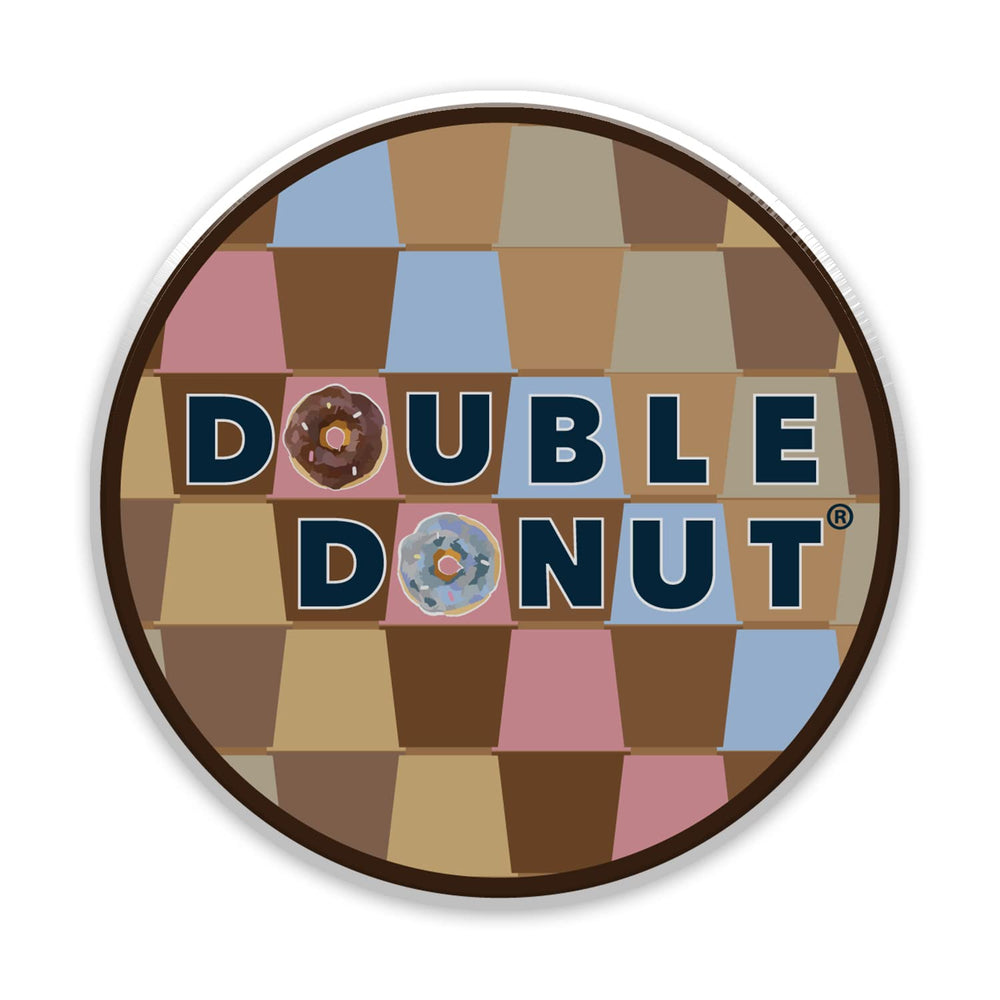 Double Donut Coffee hot cocoa in cozy setting demonstrating gift and comfort appeal