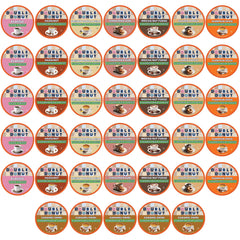 Double Donut front packaging showing 40-count decaf variety pack and convenience