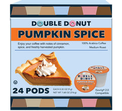 Double Donut front packaging showing pumpkin spice pods and brand appeal