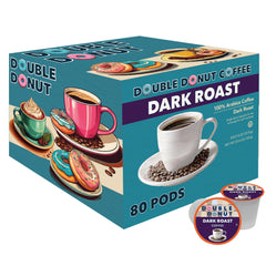 Double Donut front packaging showing bold roast and 80-count convenience