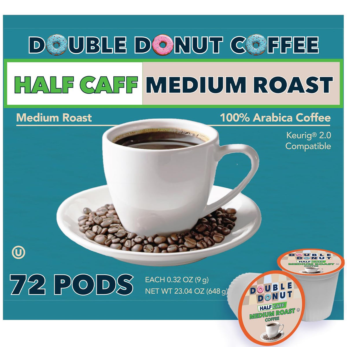 Double Donut front packaging showing 72-count convenience and value