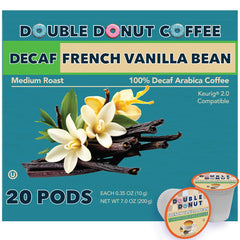 Double Donut front packaging showing 20-count pods and flavor benefits