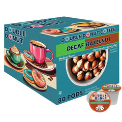 Double Donut front packaging showing 80-count pods and brand appeal
