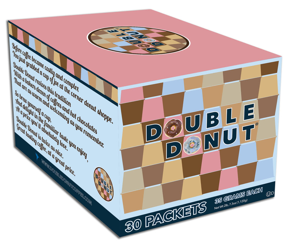 Double Donut Coffee label and ingredients detail for shopper confidence