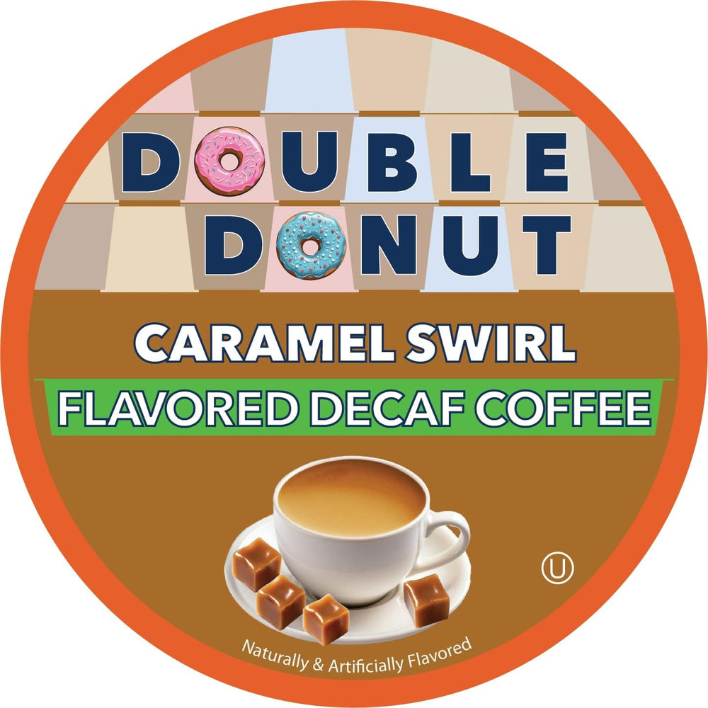 Double Donut close-up of single pod lid detail showing brand clarity and recyclable material