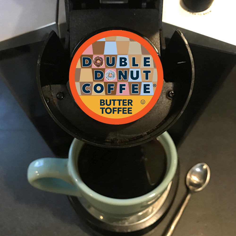 Double Donut recyclable packaging label emphasizing eco-friendly disposal