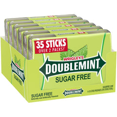 Doublemint front packaging showing six 35-stick packs and easy-grab convenience