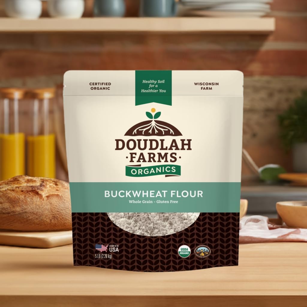Stone milling equipment at Doudlah Farms showing small-batch processing benefit
